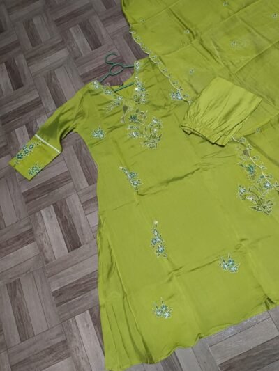 lemon green dress