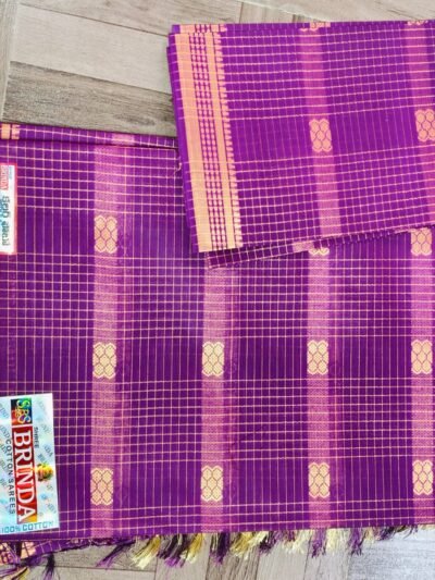 pink Cotton saree